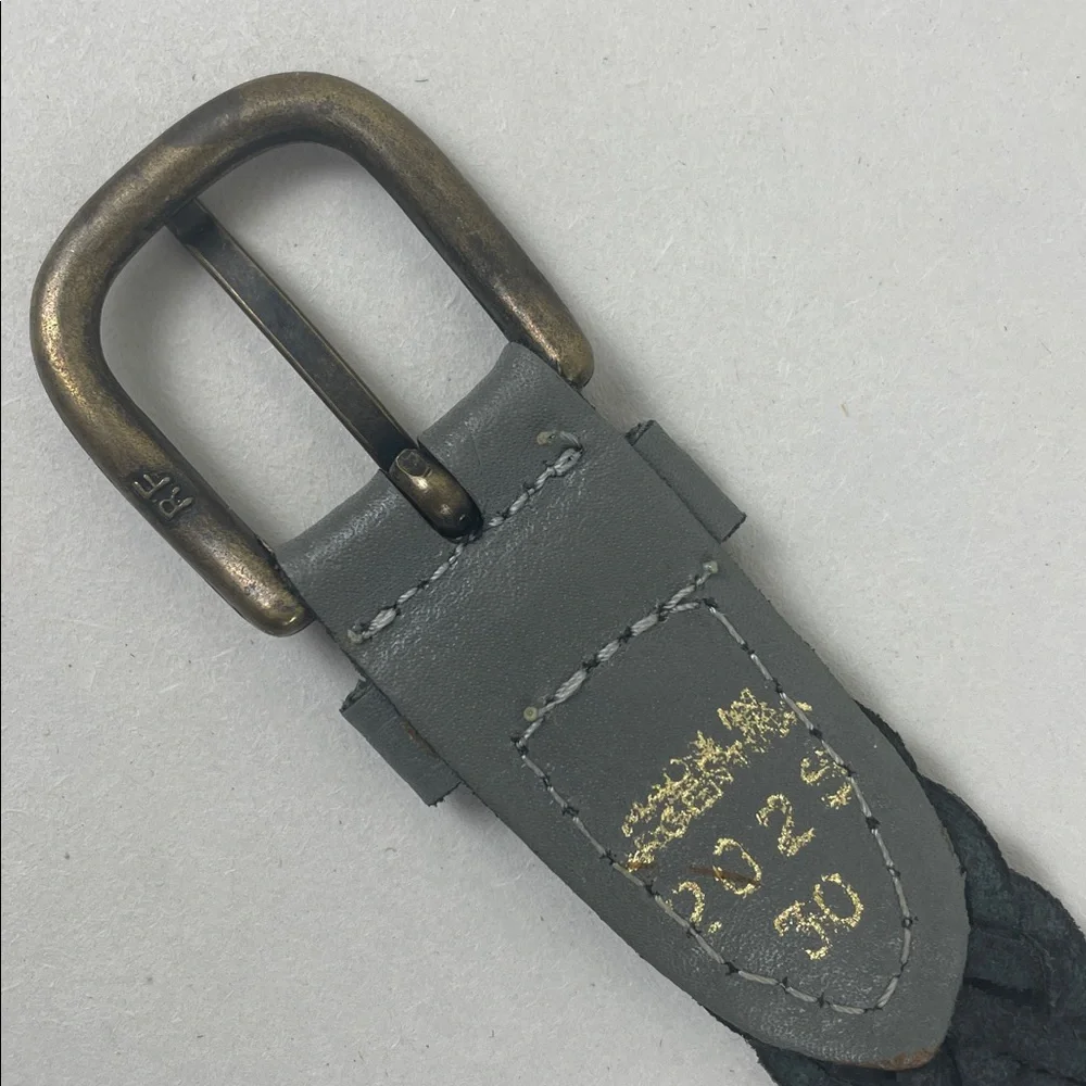 Vintage Belt Braided Leather Gray - Picture 5 of 10